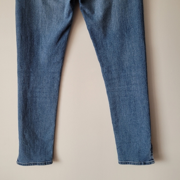 AG Anthropologie High Rise Stevie Straight Ankle Blue Jeans Size 26R - Picture 9 of 16